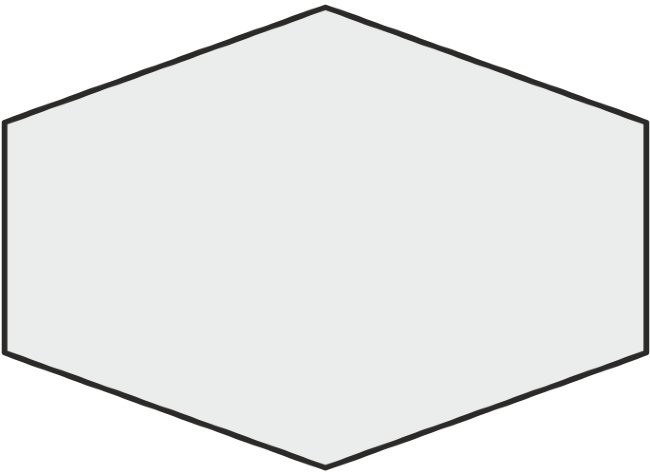 Плитка (21.5x30) Timber Hex. Irregular Ebano
