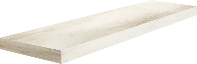 Плитка (33x120) 70346 Angolo Sx Gradino C.Retta White