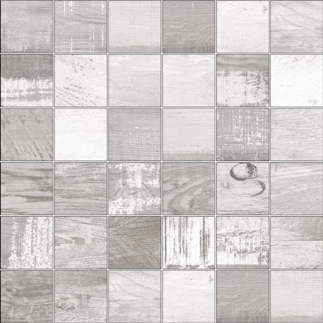 Плитка (29.75x29.75) Chalkwood White Nat. Mosaico 5x5  G-3666