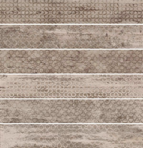 Плитка (20x120) 8OF632X Decori MIX Cenere