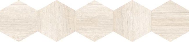 Плитка (20x90) 25DH29NT1BF DecNaturalHexagonWhite