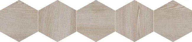 Плитка (20x90) 25DH29NT4BF DecNaturalHexagonTortora