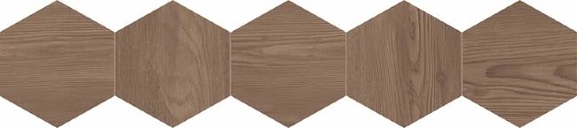 Плитка (20x90) 25DH29NT5BF DecNaturalHexagonBrown