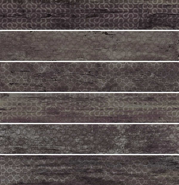 Плитка (20x120) 8OFE22X Decori MIX Carbone