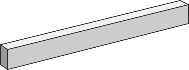 Плитка (7.8x65) Rodapie 1317 Haya