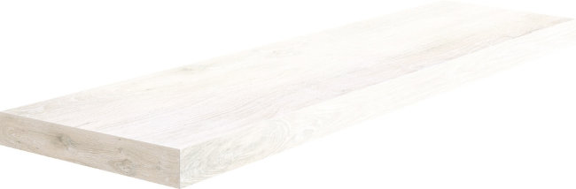 Плитка (33x120) 68267 Angolo Sx Gradino C.Retta White