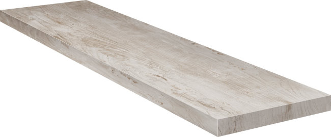 Плитка (33x100) 62413 Angolo Dx Gradino C.Retta White