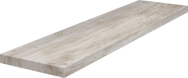 Плитка (33x100) 62414 Angolo Sx Gradino C.Retta White