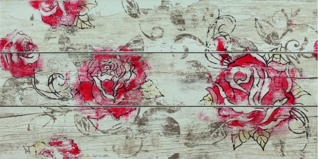 Плитка (45x90) TattooRedOnHavanaBaySet