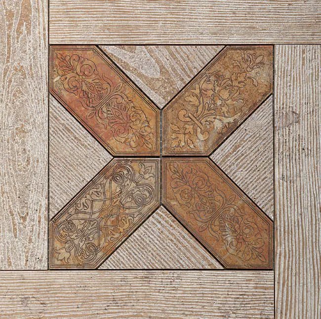 Плитка (33x33) Quadrotta2B330 TVN-biancoGR-seppia