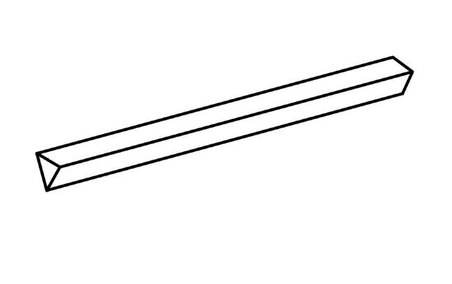 Плитка (25x1.39) 142753 NoneCornerPieceLegnoCarbone