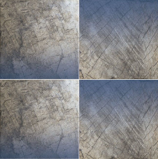 Плитка (25x25) 142428 NoneLegnoShadeBluCarbonE