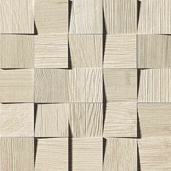 Плитка (35x35) AMV7 AxiWhitePineMosaico3D