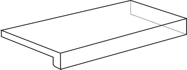 Плитка (33x120) 8PD63L2/S Elemento A “Elle” 2L SX Rett. Cenere