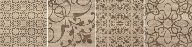 Плитка (25x25) 40434 HomeTeakTozzettoDecoroCream