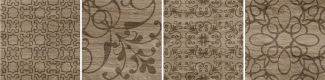 Плитка (25x25) 40464 HomeTeakTozzettoDecoroHoney