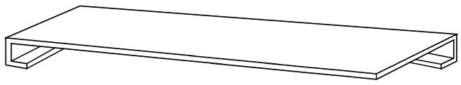 Плитка (30.5x122.6) NORTH WIND ANGOLARE COSTA RETTA SX MELANGE x4