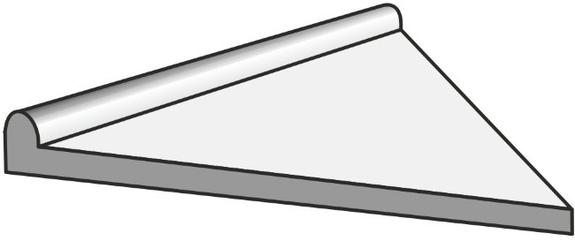 Плитка (51.2x51.2) 2 Borde Piscina Esquina Ext. Abalos